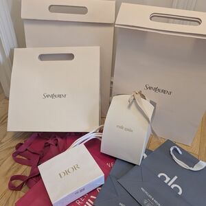 Saint Laurent and Dior Shopping Bags
